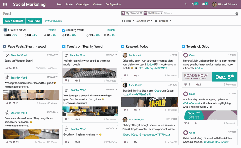 Odoo • Text and Image