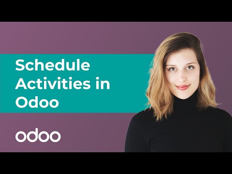 Schedule Activities | Odoo Basics